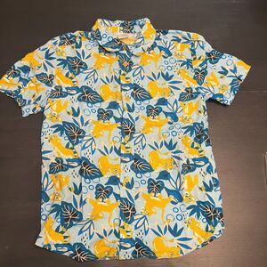 Disney's The Lion King button up shirt Hawaiian tropical print 14/16